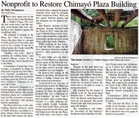 Chimayo Plaza Restoration Project