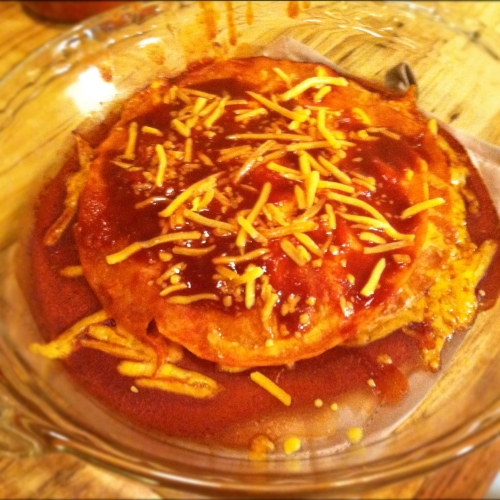 Traditional New Mexican Red Chile Enchiladas