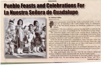 Pueblo Feasts and Celebrations for La Nuestra Senora de Guadalupe
