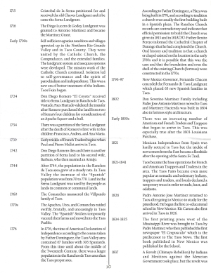 Taos Historical Timeline